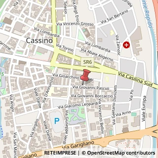 Mappa Via G. Pascoli, 85, 03043 Cassino, Frosinone (Lazio)