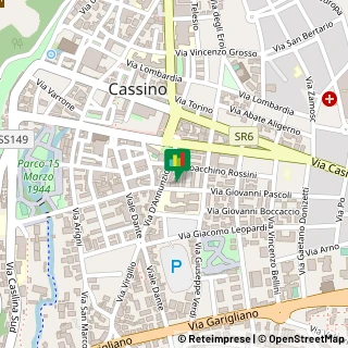 Mappa Via G. Pascoli, 73, 03043 Cassino, Frosinone (Lazio)