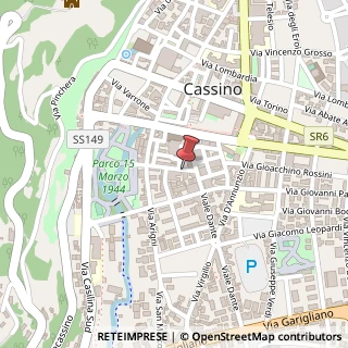 Mappa Via Camillo Benso Conte di Cavour, 9, 03043 Cassino, Frosinone (Lazio)
