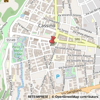 Mappa Via del Carmine, 3, 03043 Cassino, Frosinone (Lazio)