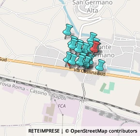 Mappa Via Casilina, 03030 Piedimonte San Germano FR, Italia (0.2505)