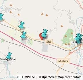 Mappa Via Casilina, 03030 Piedimonte San Germano FR, Italia (5.82364)