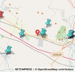 Mappa Via Casilina, 03030 Piedimonte San Germano FR, Italia (5.59846)