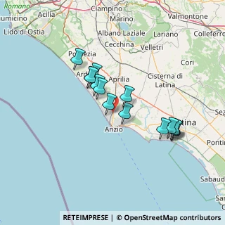 Mappa Via Massimo D'Azeglio, 00042 Anzio RM, Italia (12.87571)