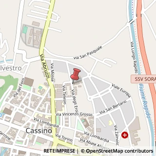 Mappa Via degli Eroi, 98, 03043 Cassino, Frosinone (Lazio)