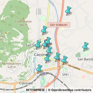 Mappa Via Telesio, 03043 Cassino FR, Italia (0.89)