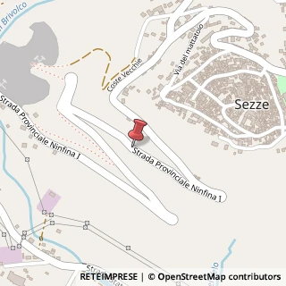 Mappa Via Ninfina, 04018 Sezze, Latina (Lazio)