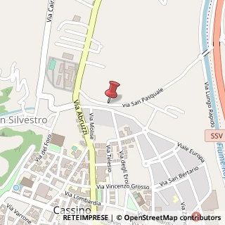 Mappa Via San Pasquale, 28, 03043 Cassino, Frosinone (Lazio)