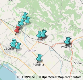 Mappa 04018 Sezze LT, Italia (8.4855)