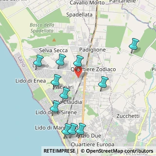 Mappa Via Angelo Poliziano, 00042 Anzio RM, Italia (2.36636)