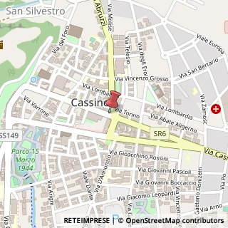 Mappa Via Enrico de Nicola, 107, 03043 Cassino, Frosinone (Lazio)