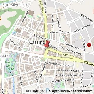 Mappa Via Secondino Pagano, 19, 03043 Cassino, Frosinone (Lazio)