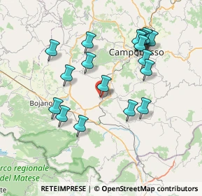 Mappa Via Giardini, 86019 Vinchiaturo CB, Italia (7.815)