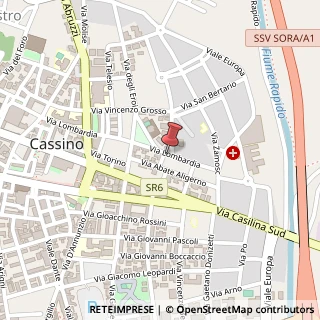 Mappa Via Lombardia, 34, 03043 Cassino, Frosinone (Lazio)