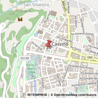 Mappa Piazza Guglielmo Marconi, 70, 03043 Cassino, Frosinone (Lazio)