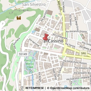 Mappa Via Guglielmo Marconi, 10, 03043 Cassino, Frosinone (Lazio)