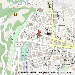 Mappa Piazza Guglielmo Marconi, 18, 03043 Cassino, Frosinone (Lazio)