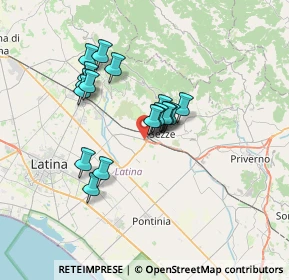 Mappa Via Archi, 04018 Sezze LT, Italia (5.72611)