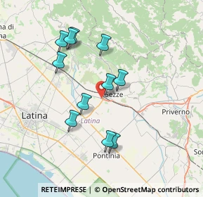 Mappa Via Archi, 04018 Sezze LT, Italia (7.11909)