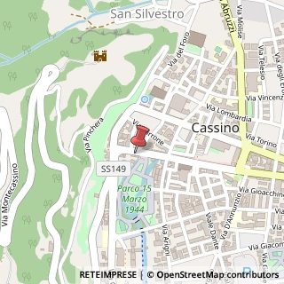 Mappa Corso della Repubblica, 8, 03043 Cassino, Frosinone (Lazio)