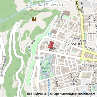 Mappa Corso della Repubblica, 23, 03043 Cassino, Frosinone (Lazio)