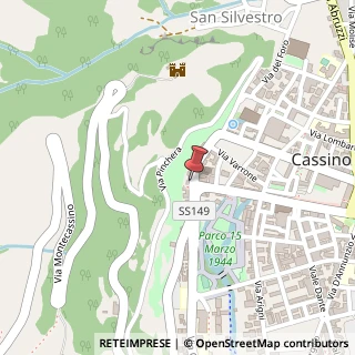 Mappa Via Riccardo da San Germano, 62, 03043 Cassino, Frosinone (Lazio)