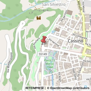 Mappa Via Riccardo da San Germano, 54, 03043 Cassino, Frosinone (Lazio)