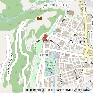 Mappa Via Riccardo da San Germano, 44, 03043 Cassino, Frosinone (Lazio)