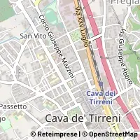 Kaart Cava de' Tirreni