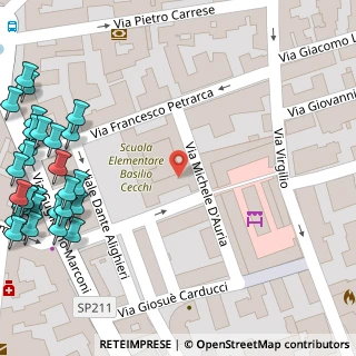 Mappa Via Michele D' Auria, 80053 Castellammare di Stabia NA, Italia (0.1)