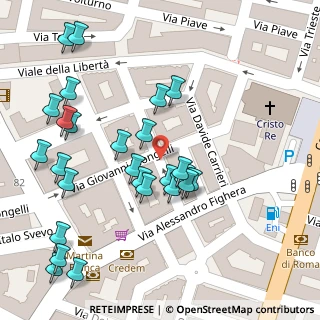 Mappa Via De Mita Oronzo, 74015 Martina Franca TA, Italia (0.05)