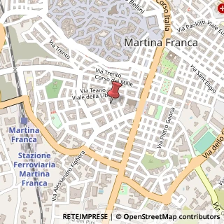 Mappa Via Oronzo de Mita, 66, 74015 Martina Franca, Taranto (Puglia)