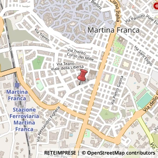 Mappa Via Alessandro Fighera, 28, 74015 Martina Franca, Taranto (Puglia)