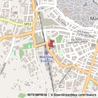 Mappa Viale della Stazione, 7, 74015 Martina Franca, Taranto (Puglia)
