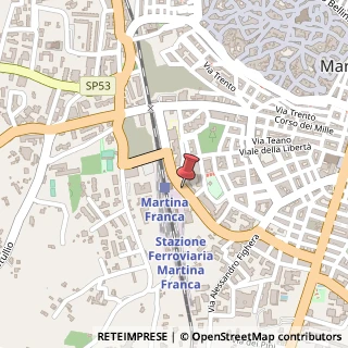 Mappa Viale della Stazione, 14, 74015 Martina Franca, Taranto (Puglia)