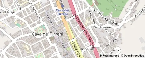 Mappa Cava de' Tirreni