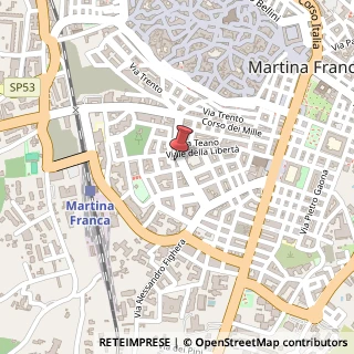 Mappa Via G. Fanelli, 50, 74015 Martina Franca, Taranto (Puglia)