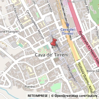 Mappa Via Tommaso Cuomo, 23, 84013 Cava de' Tirreni, Salerno (Campania)