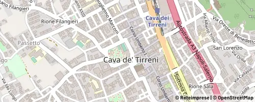 Mappa Cava de' Tirreni