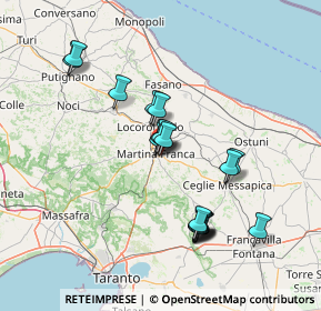 Mappa Via Ceglie Zona L, 74015 Martina Franca TA, Italia (14.45)