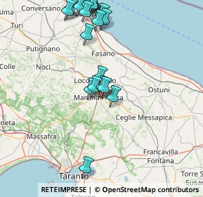 Mappa Via Ceglie Zona L, 74015 Martina Franca TA, Italia (19.0305)