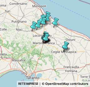 Mappa Via Ceglie Zona L, 74015 Martina Franca TA, Italia (7.5365)