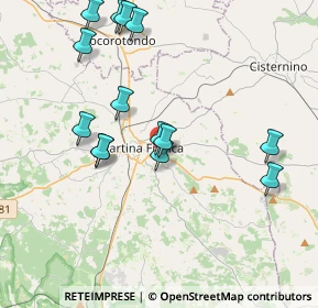 Mappa Via Ceglie Zona L, 74015 Martina Franca TA, Italia (4.30429)