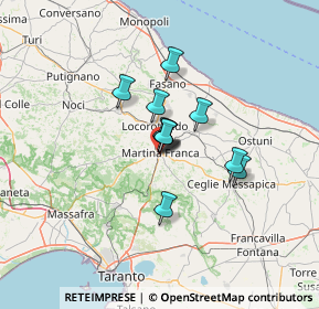 Mappa Via Nazario Sauro, 74015 Martina Franca TA, Italia (8.39182)