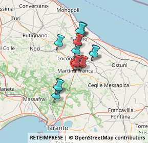 Mappa Via Avvocato Giovanni Serio, 74015 Martina Franca TA, Italia (9.91857)