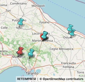 Mappa Via Montegrappa, 74015 Martina Franca TA, Italia (14.17)