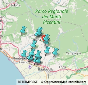 Mappa Via Migliaro, 84096 Montecorvino Rovella SA, Italia (6.65722)