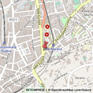 Mappa Via Giuseppe Cosenza, 79, 80053 Castellammare di Stabia, Napoli (Campania)