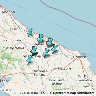 Mappa Via Arturo Toscanini, 72012 Carovigno BR, Italia (9.60389)