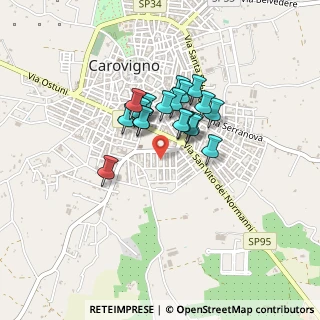 Mappa Via Arturo Toscanini, 72012 Carovigno BR, Italia (0.311)